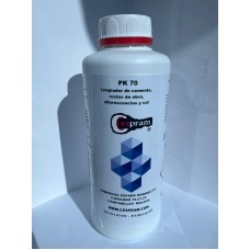 PK 70. Desincrustante. Limpiador de cemento, restos de obra, eflorescencias y cal con inhibidores. Desde